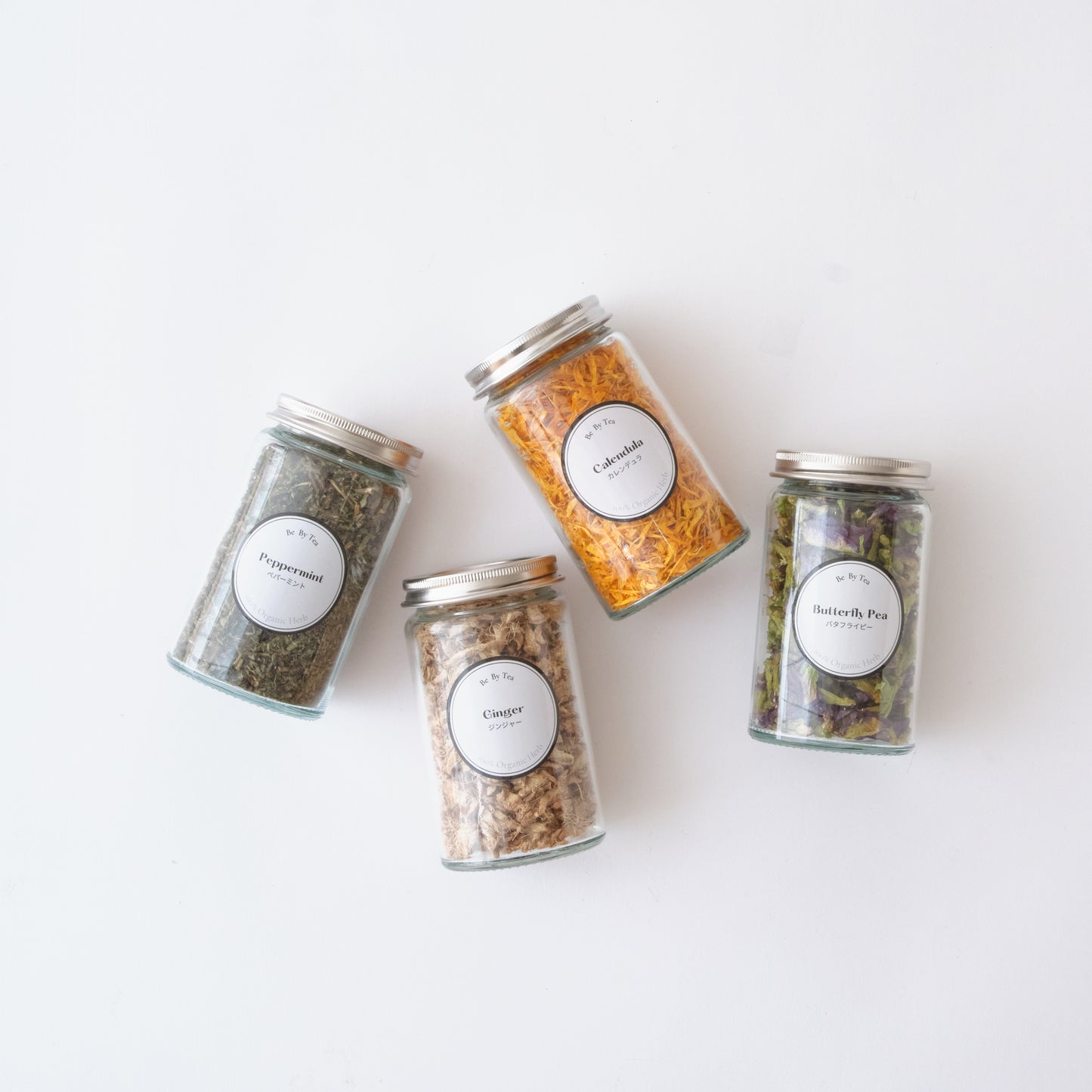 4種ハーブティーセット(キャニスター瓶付き)